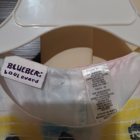 Blueberi multicolor Sz 10. Girls Dress - Picture 4 of 4